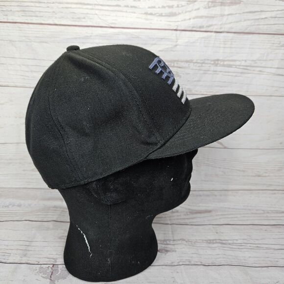 Baseballism Fitted Hat Nation Cap, Baseball Flag Logo Black Fitted Size 7 - Picture 6 of 8